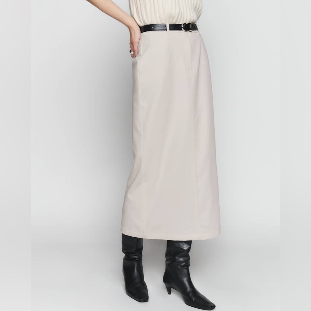 Reformation Gia Skirt Cream - Size 4